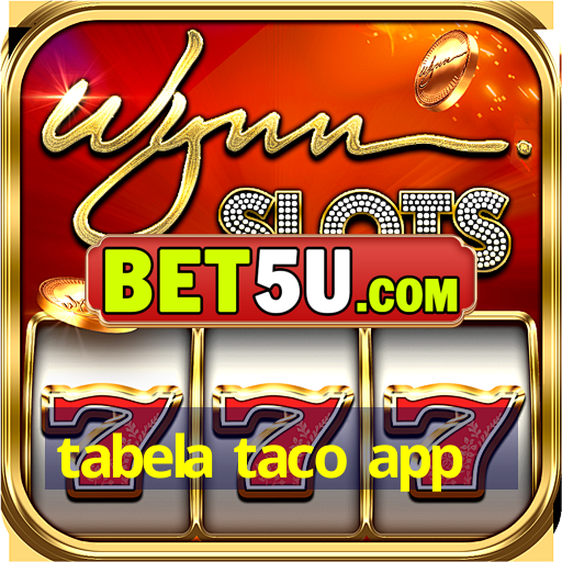 tabela taco app